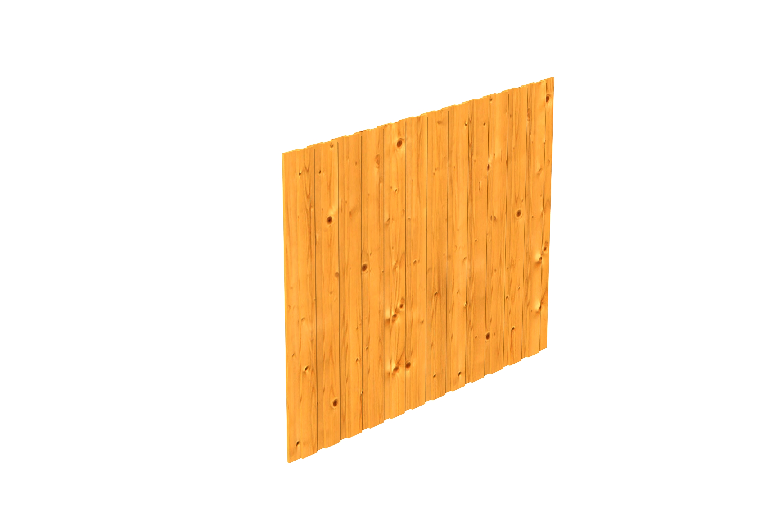 Seitenwand Deckelschalung 230 x 180 cm, Fichte, eiche hell