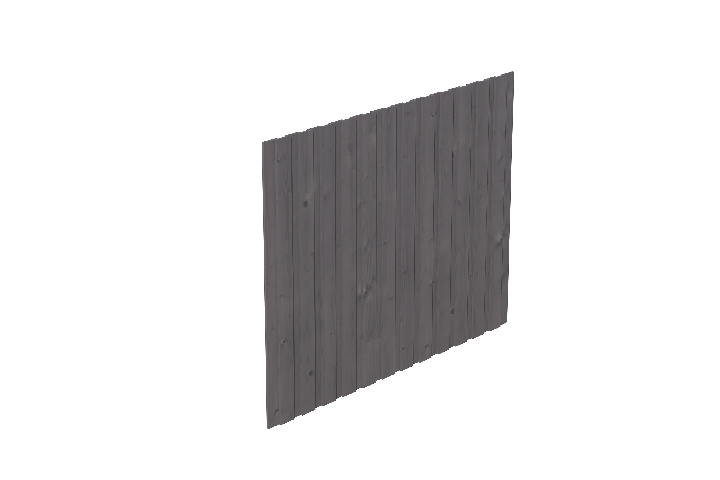 Seitenwand Deckelschalung 230 x 180 cm, Fichte, schiefergrau