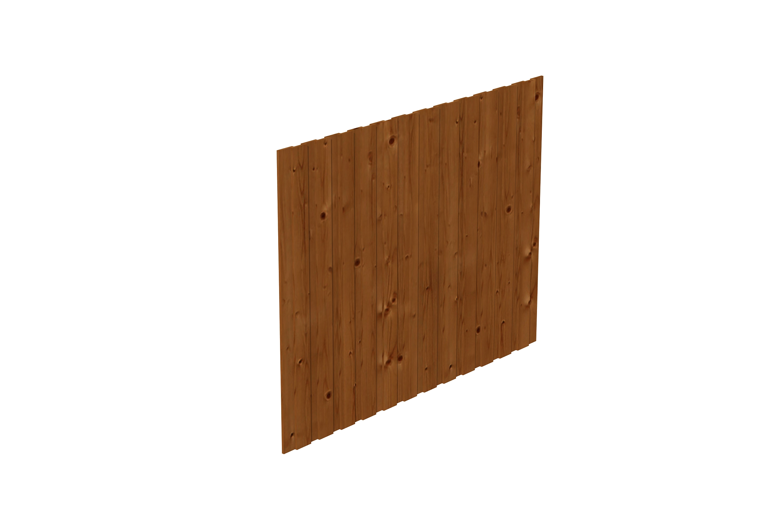 Seitenwand Deckelschalung 230 x 180 cm, Fichte, nussbaum