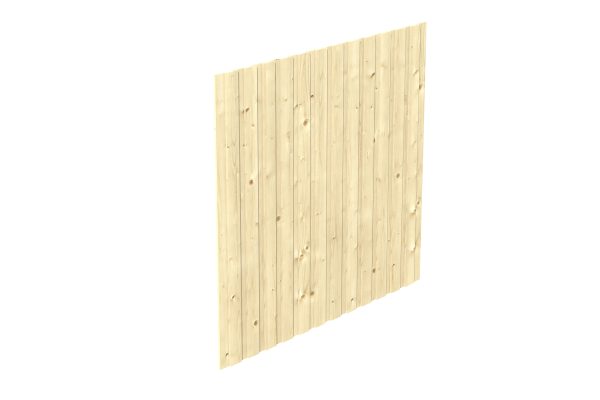 Seitenwand Deckelschalung 230 x 220 cm, Fichte, natur