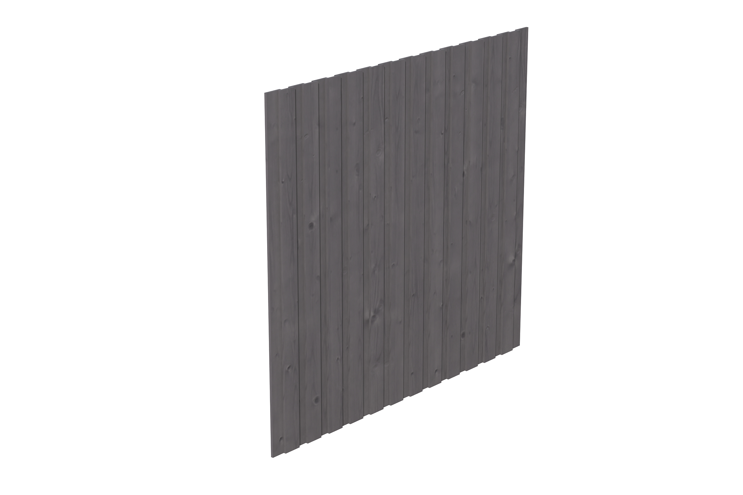 Seitenwand Deckelschalung 230 x 220 cm, Fichte, schiefergrau