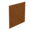 Seitenwand Deckelschalung 230 x 220 cm, Fichte, nussbaum