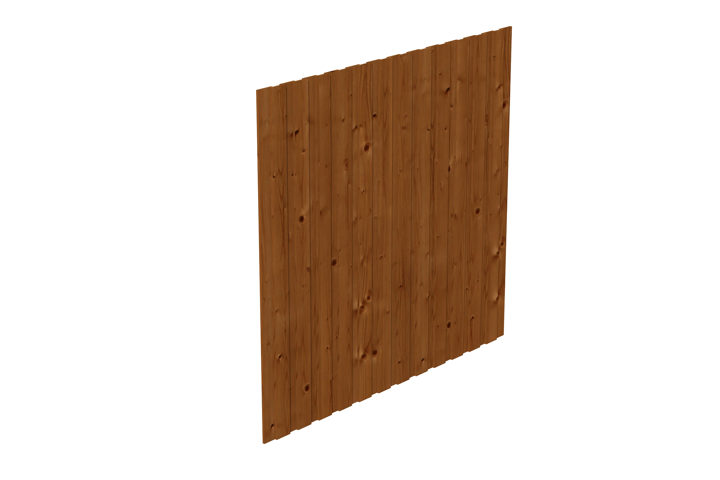 Seitenwand Deckelschalung 230 x 220 cm, Fichte, nussbaum