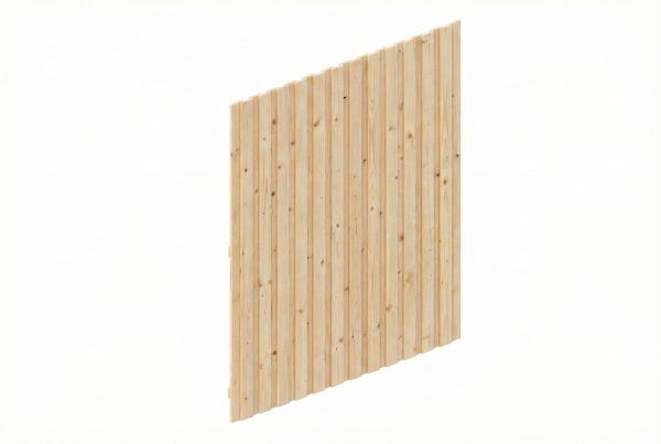 Seitenwand Deckelschalung 230 x 330 cm, Fichte, natur