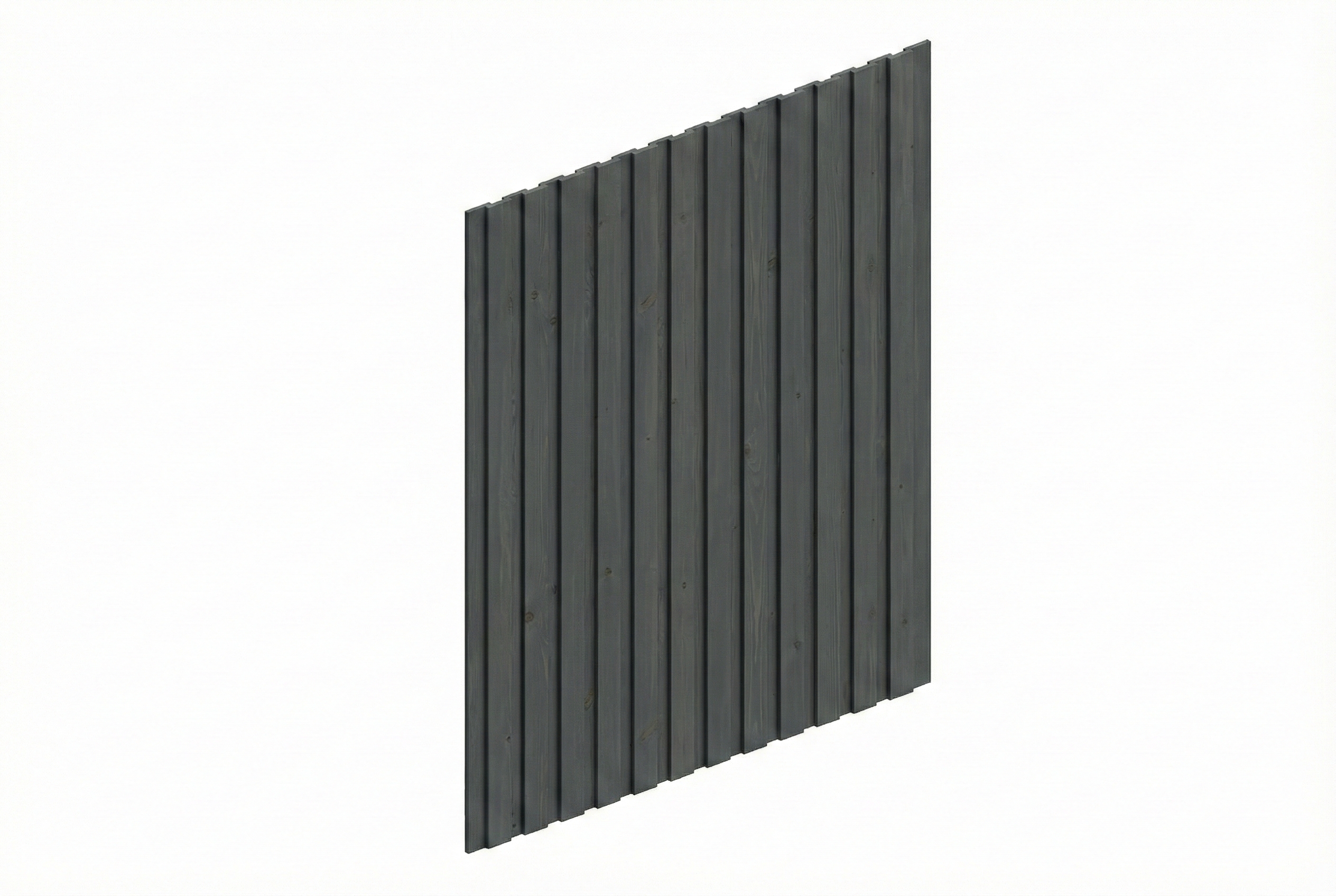 Seitenwand Deckelschalung 230 x 330 cm, Fichte, schiefergrau Seitenwand Deckelschalung 230 x 330 cm, Fichte, schiefergrau