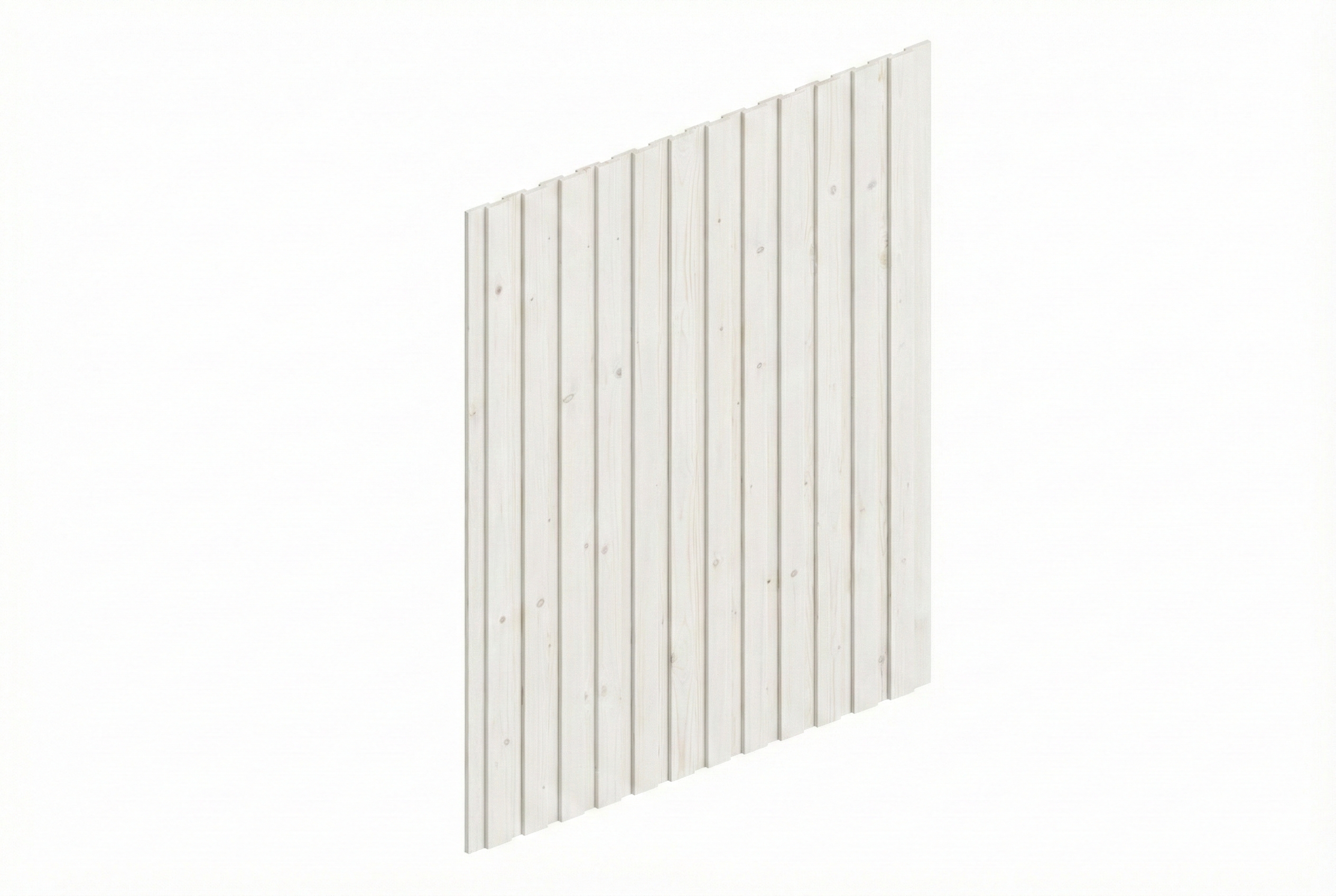 Seitenwand Deckelschalung 230 x 330 cm, Fichte, weiß Seitenwand Deckelschalung 230 x 330 cm, Fichte, weiß