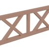 Brüstung Andreaskreuz 220 x 84 cm, Douglasie, natur