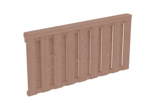 Brüstung Deckelschalung 170 x 84 cm, Douglasie, natur