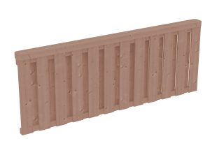 Brüstung Deckelschalung 220 x 84 cm, Douglasie, natur