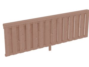Brüstung Deckelschalung 270 x 84 cm, Douglasie, natur
