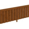 Brüstung Deckelschalung 270 x 84 cm, Douglasie, nussbaum