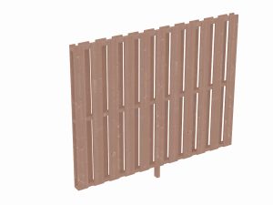 Seitenwand Deckelschalung 205 x 160 cm, Douglasie, natur