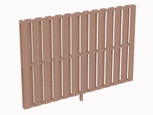 Seitenwand Deckelschalung 255 x 160 cm, Douglasie, natur