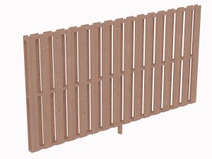Seitenwand Deckelschalung 305 x 160 cm, Douglasie, natur
