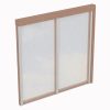 Seitenwand m. Polycarbonatplatten 205 x 200 cm, Douglasie, natur