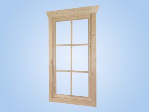Einzelfenster BxH 57,5 x 123,5 cm, Anschlag links für 45 mm Häuser