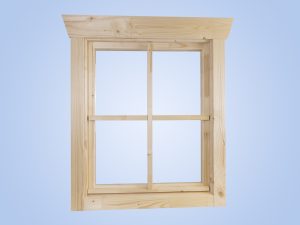 Einzelfenster BxH 57,5 x 70,5 cm, Anschlag rechts für 28 mm Häuser