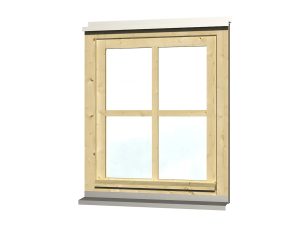 Einzelfenster Rahmenaußenmaß 69,1 x 82,1 cm natur