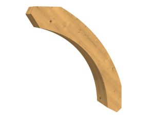 Rundes Kopfband 8 x 5,5 x 75 cm, eiche hell