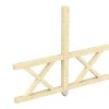 Seitenwand Andreaskreuz (FS) 243 x 210 cm, Fichte, natur