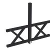 Seitenwand Andreaskreuz (FS) 243 x 210 cm, Fichte, anthrazit