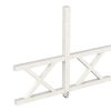 Seitenwand Andreaskreuz (FS) 243 x 210 cm, Fichte, weiß