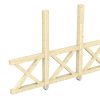 Seitenwand Andreaskreuz (FS) 293 x 210 cm, Fichte, natur