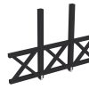 Seitenwand Andreaskreuz (FS) 293 x 210 cm, Fichte, anthrazit