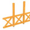 Seitenwand Andreaskreuz (FS) 293 x 210 cm, Fichte, eiche hell