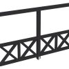 Seitenwand Andreaskreuz (WA) 355 x 210 cm, Fichte, anthrazit