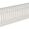 Brüstung Balkonschalung 255 x 96 cm, Fichte, weiß
