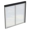 Seitenwand m. Polycarbonatplatten 205 x 200 cm, Fichte, anthrazit