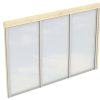 Seitenwand m. Polycarbonatplatten 305 x 200 cm, Fichte, natur