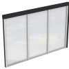 Seitenwand m. Polycarbonatplatten 305 x 200 cm, Fichte, anthrazit