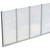 Seitenwand m. Polycarbonatplatten 343 x 200 cm, Fichte, anthrazit