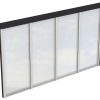Seitenwand m. Polycarbonatplatten 355 x 200 cm, Fichte, anthrazit