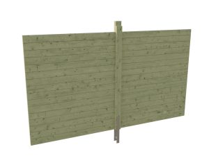 Rückwand Profilschalung 355x200cm, grün imprägniert