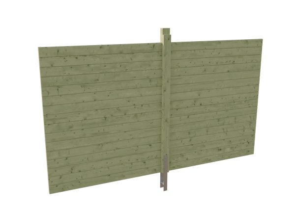 Rückwand Profilschalung 355x200cm, grün imprägniert