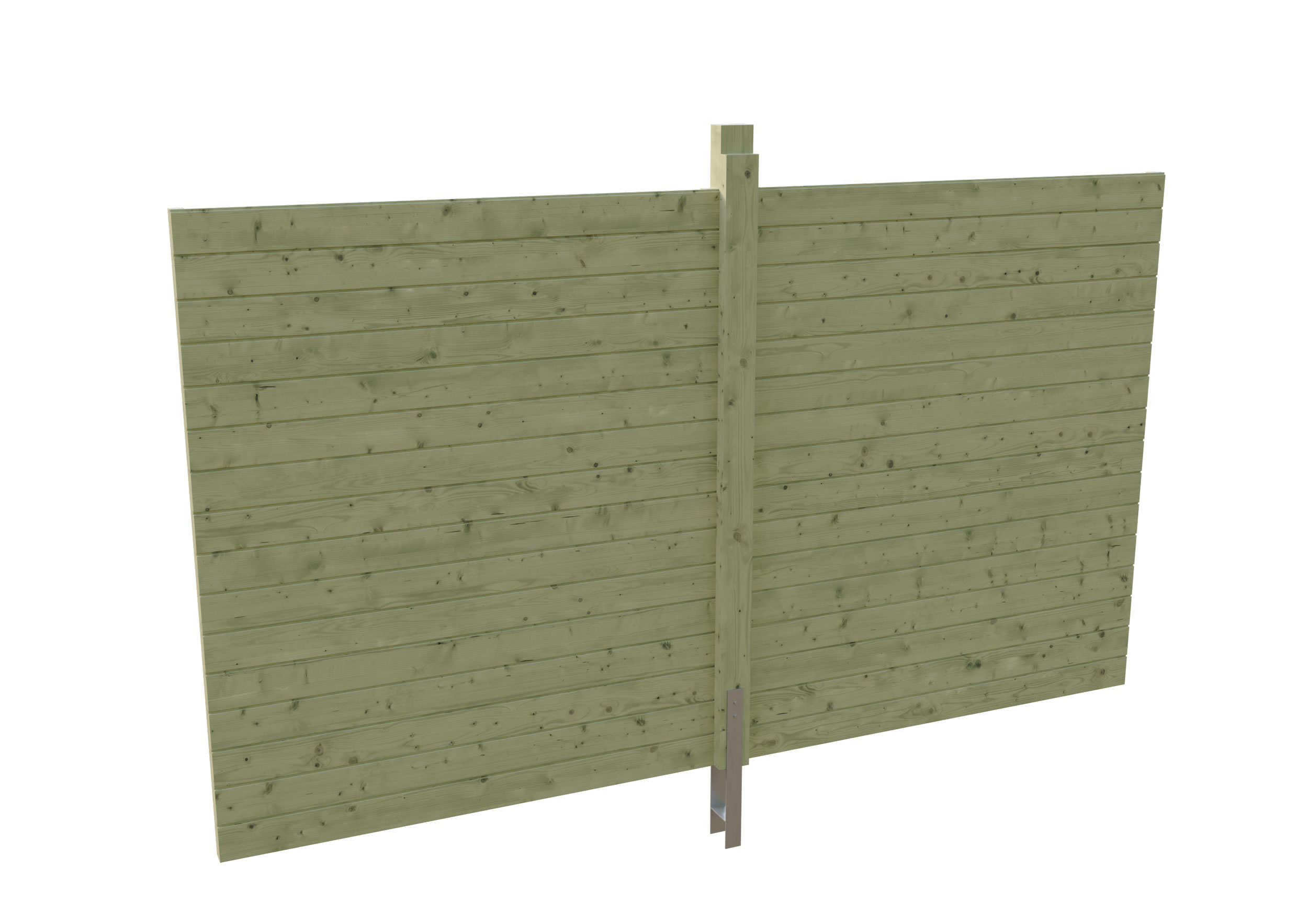 Rückwand Profilschalung 355x200cm, grün imprägniert