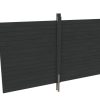 Rückwand Profilschalung 355x200cm, schiefergrau