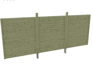 Rückwand Profilschalung 550x200cm, grün imprägniert