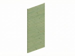 Seitenwand Profilschalung 141 x 330cm, grün imprägniert