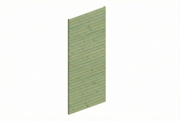 Seitenwand Profilschalung 141 x 330cm, grün imprägniert