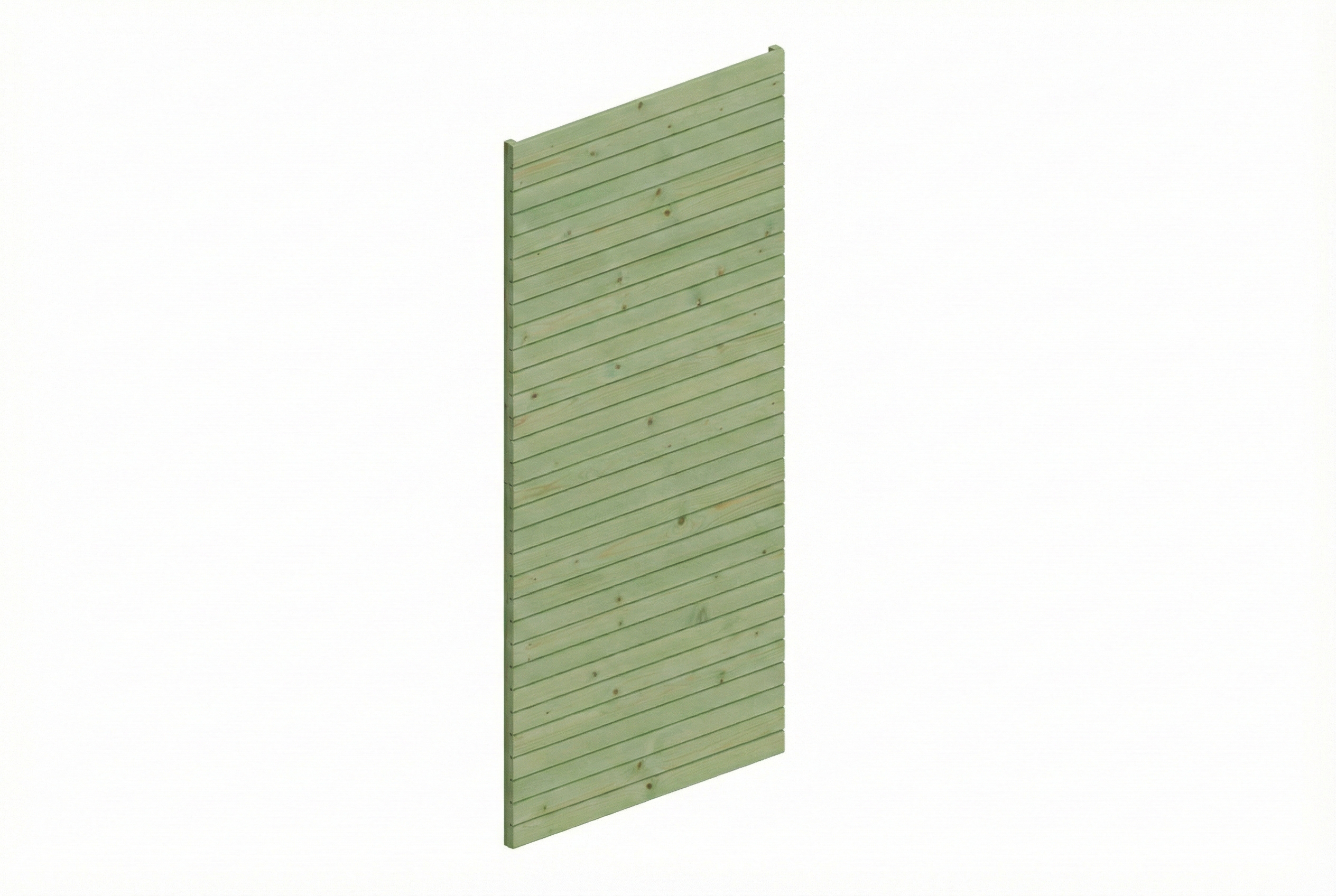 Seitenwand Profilschalung 141 x 330cm, grün imprägniert
