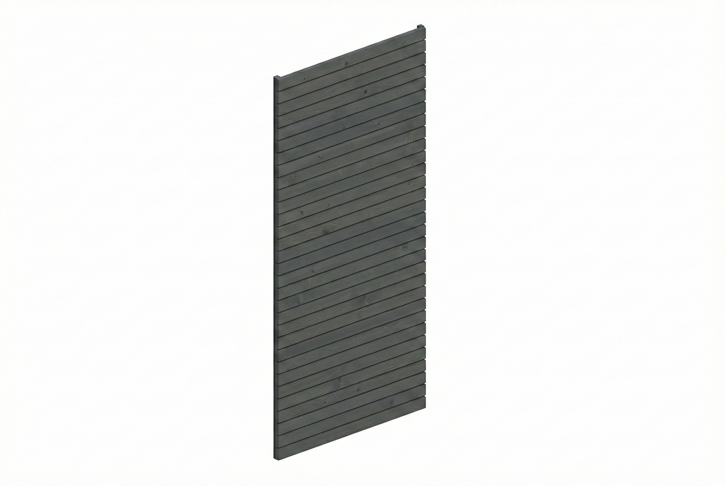 Seitenwand Profilschalung 141 x 330cm, schiefergrau