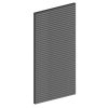 Seitenwand aus Lamellen 101 x 217 cm, Fichte, schiefergrau