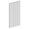 Seitenwand aus Lamellen 101 x 217 cm, Fichte, weiß