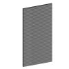 Seitenwand aus Lamellen 113 x 217 cm, Fichte, schiefergrau