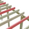 Schneelasterhöhung für Doppelcarport, Tiefe bis 555 cm, grün imprägniert