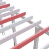 Schneelasterhöhung für Einzelcarport Schmal, Tiefe bis 604 cm, weiß